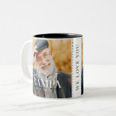 Weltbeste Grampa seit 20XX Modernes Chic Foto Zweifarbige Tasse (Vorderseite Links)