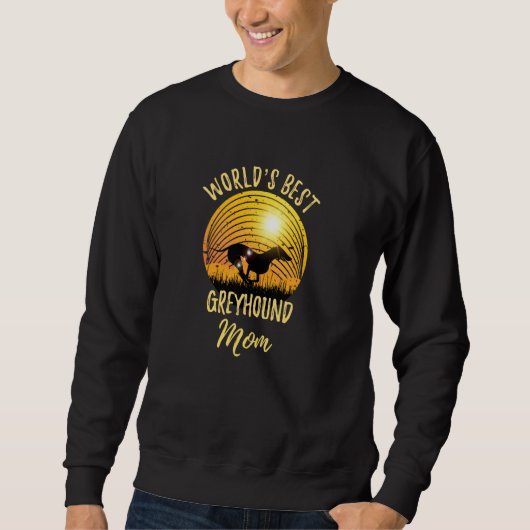 Weltbeste Greyhound-Mama Vintag Greyhound Mama Sweatshirt (Vorderseite)