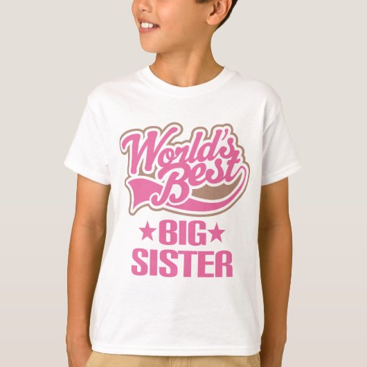 Weltbeste große Schwester T-Shirt (Vorderseite)