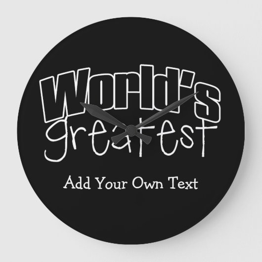 Weltbeste Große Wanduhr (Vorderseite)