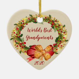 Weltbeste Großeltern Antiquitäten Weihnachten Keramik Ornament
