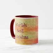 Weltbeste Großmutter Tasse (Vorderseite Links)