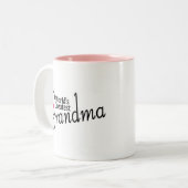 Weltbeste Großmutter Zweifarbige Tasse (Vorderseite Links)