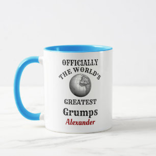 Weltbeste Grumps Ihren Namen Großvater hinzufügen Tasse