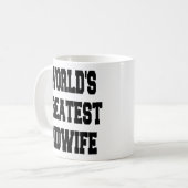 Weltbeste Hebamme Kaffeetasse (Vorderseite Links)