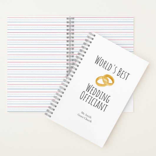 Weltbeste Hochzeitsmitarbeiter - SpiralNotebook Notizblock (Innen)