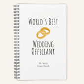 Weltbeste Hochzeitsmitarbeiter - SpiralNotebook Notizblock (Vorderseite)