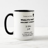 Weltbeste Hockey Coach Weihnachtsgeschenk lustig Tasse (Links)