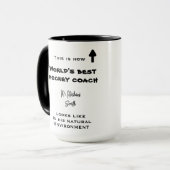 Weltbeste Hockey Coach Weihnachtsgeschenk lustig Tasse (Vorderseite Links)