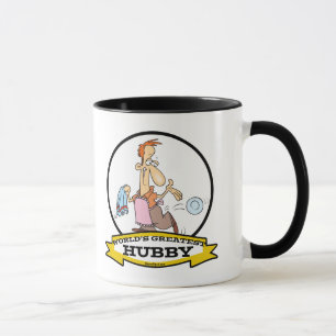 WELTBESTE HUBBY MEN CARTOON TASSE