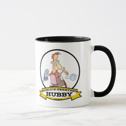 WELTBESTE HUBBY MEN CARTOON TASSE (Rechts)