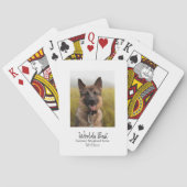 Weltbeste Hunde-Mama Deutscher Schäferhund Persona Spielkarten (Rückseite)