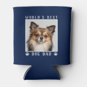 Weltbeste Hunde-Vater-Pfoten druckt Pet-Foto auf d Dosenkühler (Vorderseite)