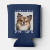 Weltbeste Hunde-Vater-Pfoten druckt Pet-Foto auf d Dosenkühler (Rückseite)