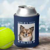 Weltbeste Hunde-Vater-Pfoten druckt Pet-Foto auf d Dosenkühler