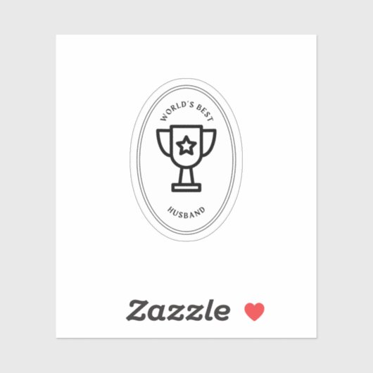 Weltbeste Husband Aufkleber (Blatt)