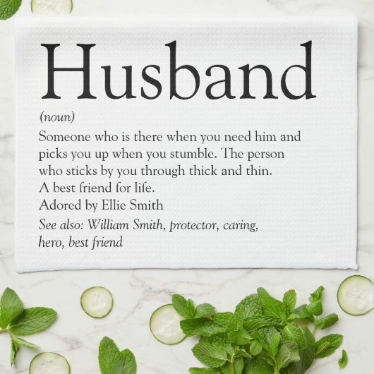 Weltbeste Husband-Definition Geschirrtuch (Gefaltet)