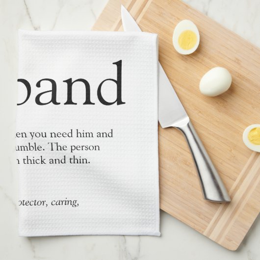 Weltbeste Husband-Definition Geschirrtuch (Viertel Falte)