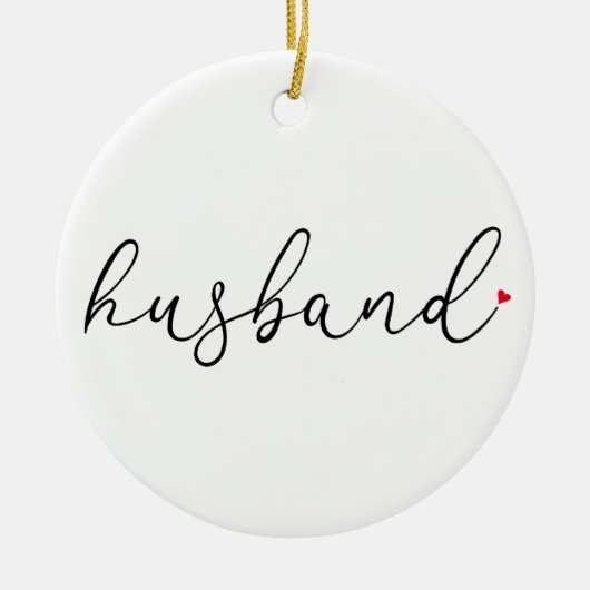 Weltbeste Husband-Definition Keramik Ornament (Vorne)