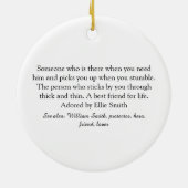 Weltbeste Husband-Definition Keramik Ornament (Hinten)