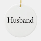 Weltbeste Husband-Definition Keramik Ornament (Vorne)