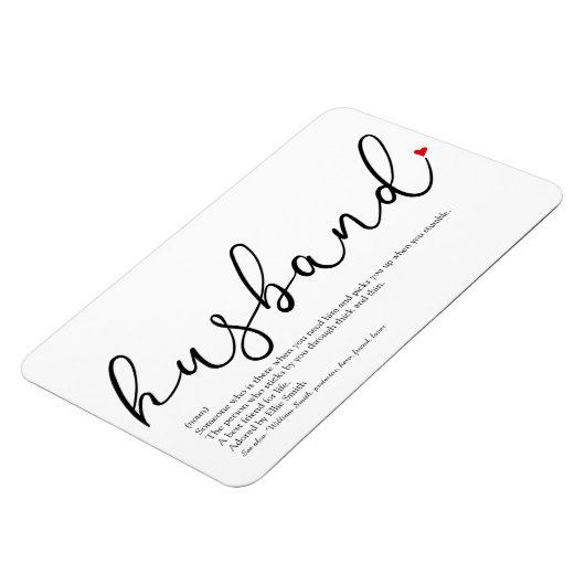 Weltbeste Husband-Definition Magnet (Linke Seite)