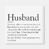Weltbeste Husband-Definition Magnet (Vorne)