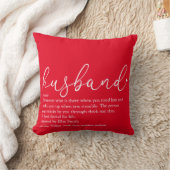 Weltbeste Husband-Definition Red Kissen (Decke)