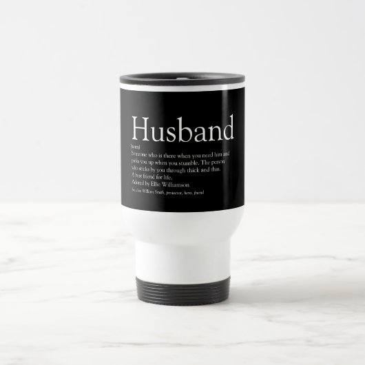 Weltbeste Husband-Definition Reisebecher (Mittel)