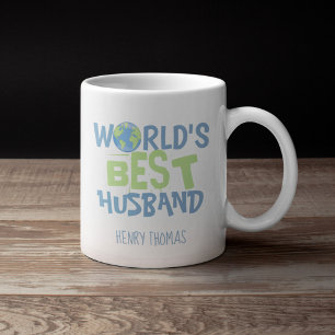 Weltbeste Husband-Moderne, trendige Typografie Kaffeetasse