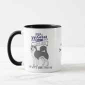 Weltbeste HUSKY-DOG-MAMA Personalisierter Spaß Tasse (Links)