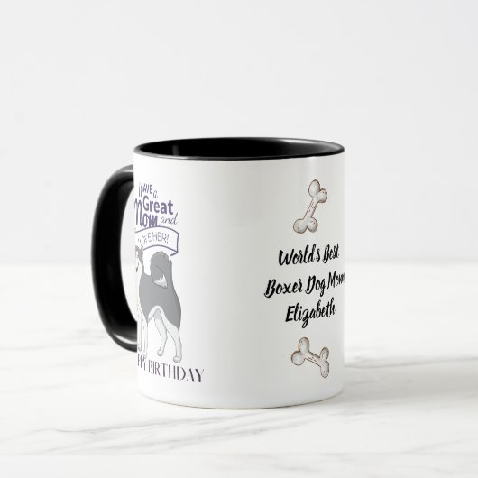 Weltbeste HUSKY-DOG-MAMA Personalisierter Spaß Tasse (Vorderseite Links)