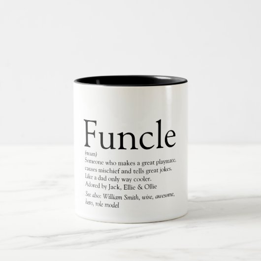 Weltbeste jemals funktionierende, Onkel-moderne De Zweifarbige Tasse (Mittel)