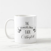 Weltbeste jemals Personalisierte Orthoptist Kaffeetasse (Links)