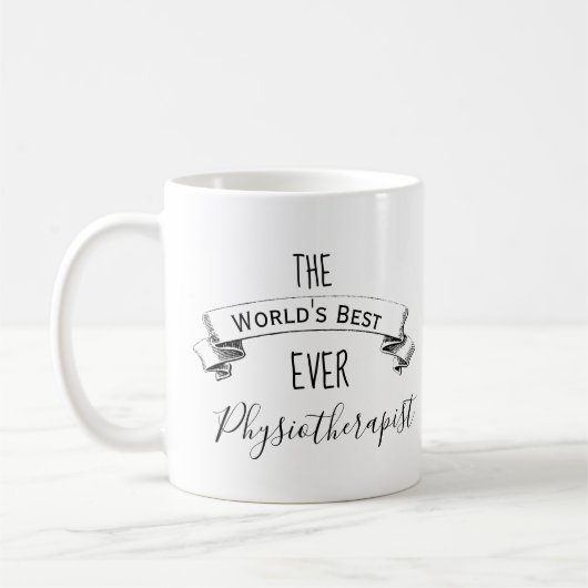Weltbeste jemals Personalisierte Physiotherapeutin Kaffeetasse (Links)
