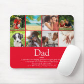 Weltbeste jemals Vater Definition 8 Foto Fun Red Mousepad (Mit Mouse)