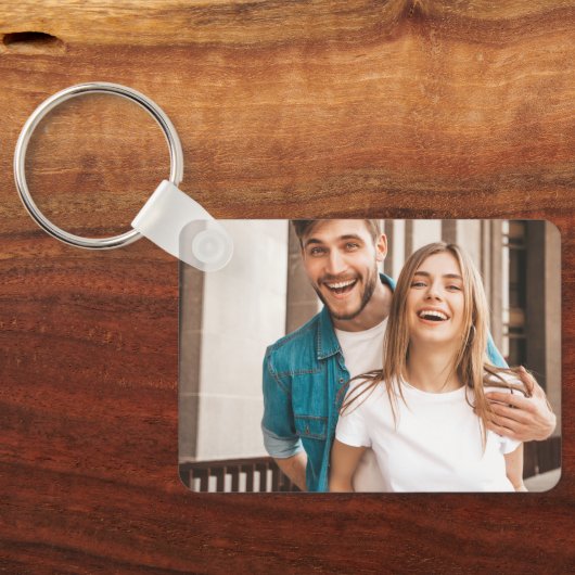 Weltbeste junge Freundin Funny Gold Zitat Custom Schlüsselanhänger (Rückseite)