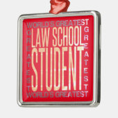 Weltbeste Jurastudentin Ornament Aus Metall (Links)