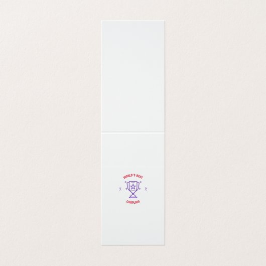 Weltbeste Kapelle Visitenkarten (Außenseite Aufgefaltet)