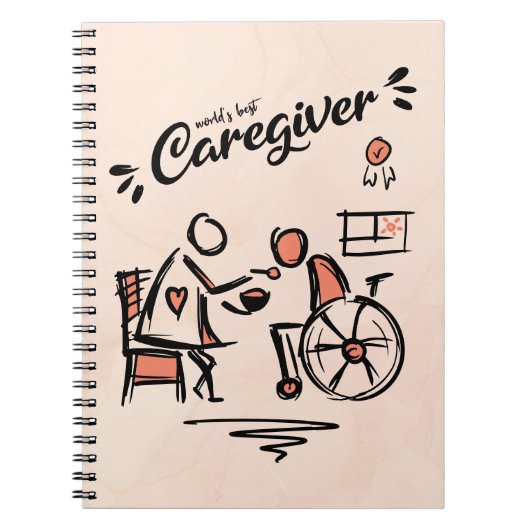 Weltbeste Karriere und Person im Rollstuhl Notizblock (Vorderseite)