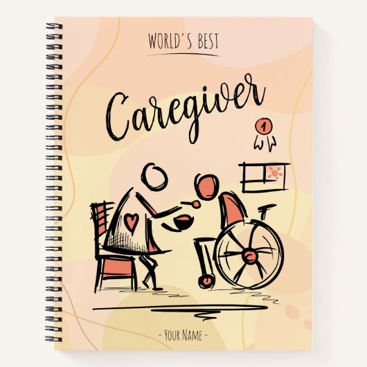 Weltbeste Karriere und Person im Rollstuhl Notizblock (Vorderseite)