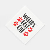 weltbeste Katze Serviette (Ecke)