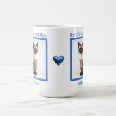 Weltbeste Katzen-Mama personalize (Siam) Kaffeetasse (Mittel)