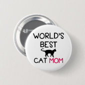 weltbeste Katzenmutter Button (Vorne & Hinten)