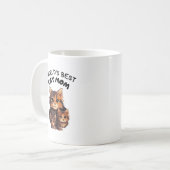 Weltbeste Katzenmutter Kaffeetasse (Vorderseite Links)
