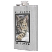 Weltbeste Katzenpaw-Vater-Druckmaschine Foto Rusti Flachmann (Links)