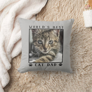 Weltbeste Katzenpfade Vater Prints Pet Foto auf Gr Kissen