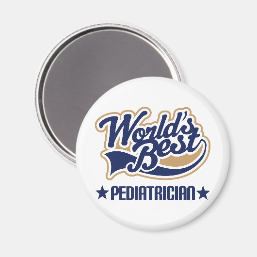 Weltbeste Kinderarztin Magnet (Vorderseite/Rückseite)