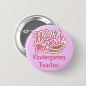 Weltbeste Kindergärtnerin Button (Vorne & Hinten)