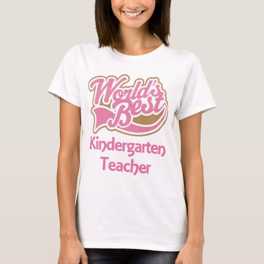 Weltbeste Kindergärtnerin T-Shirt (Vorderseite)